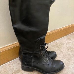 Frye black leather boots size 6
